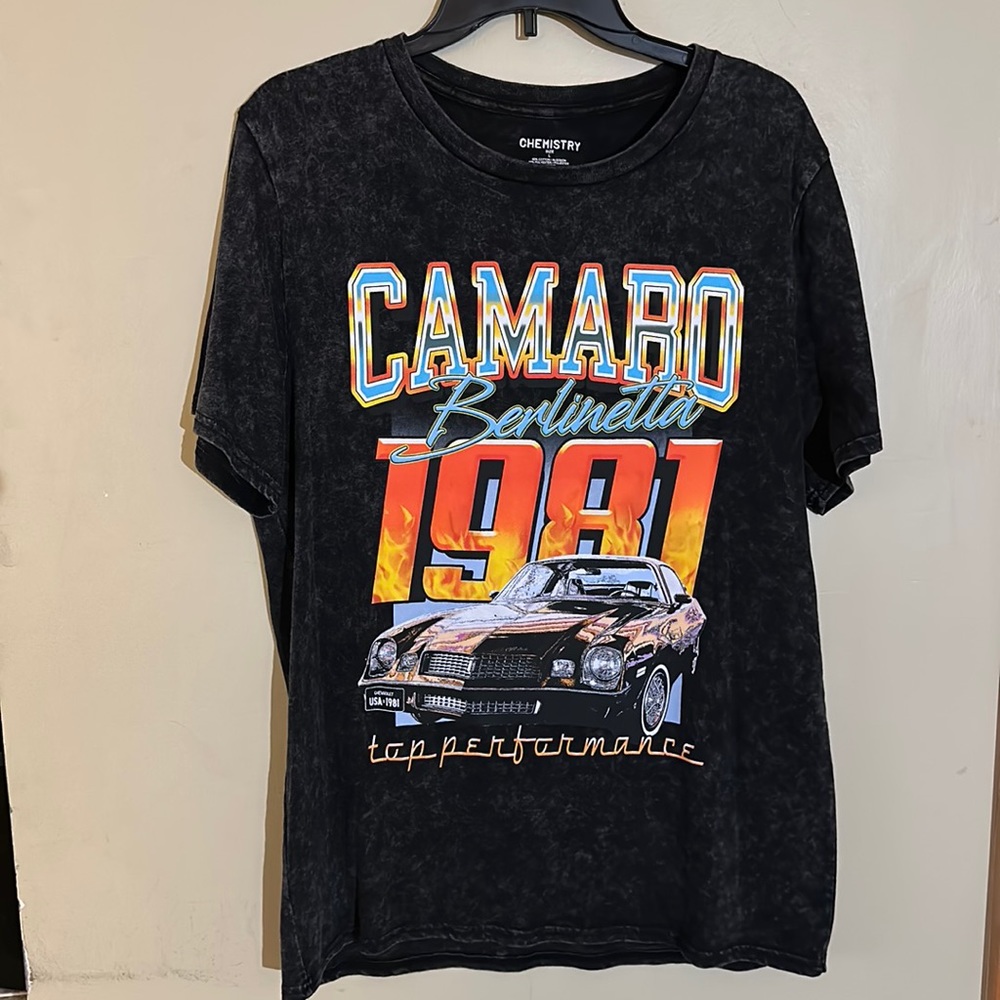 Camaro men’s black t-shirt size large